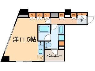 コンフォリア上野広小路の物件間取画像